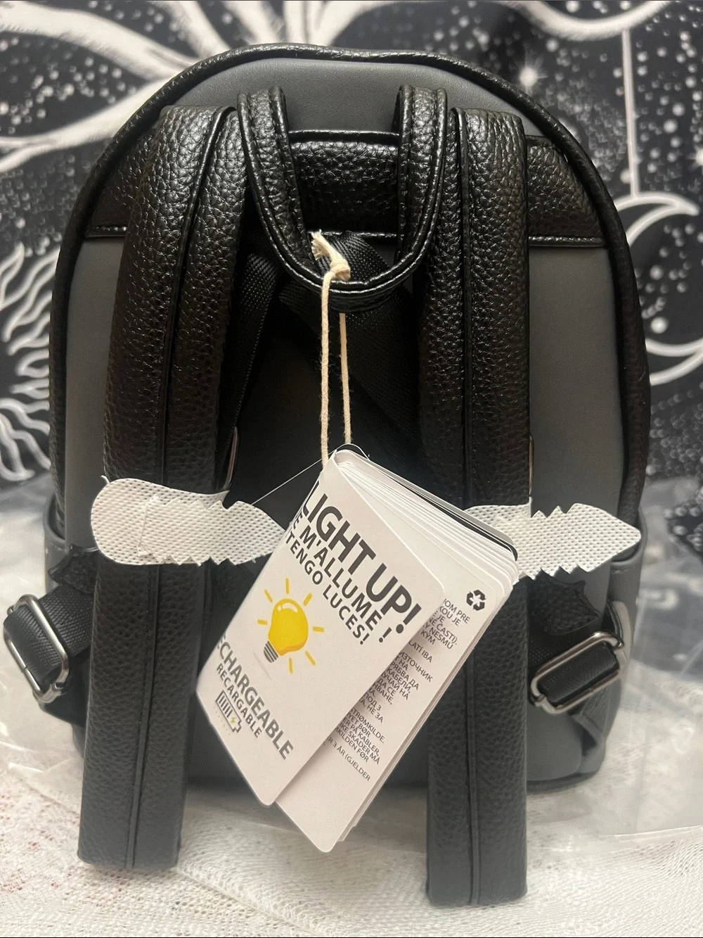 NWT! 2026 Disney Loungefly Mickey & Minnie Ghost Light-Up Glow Mini Backpack